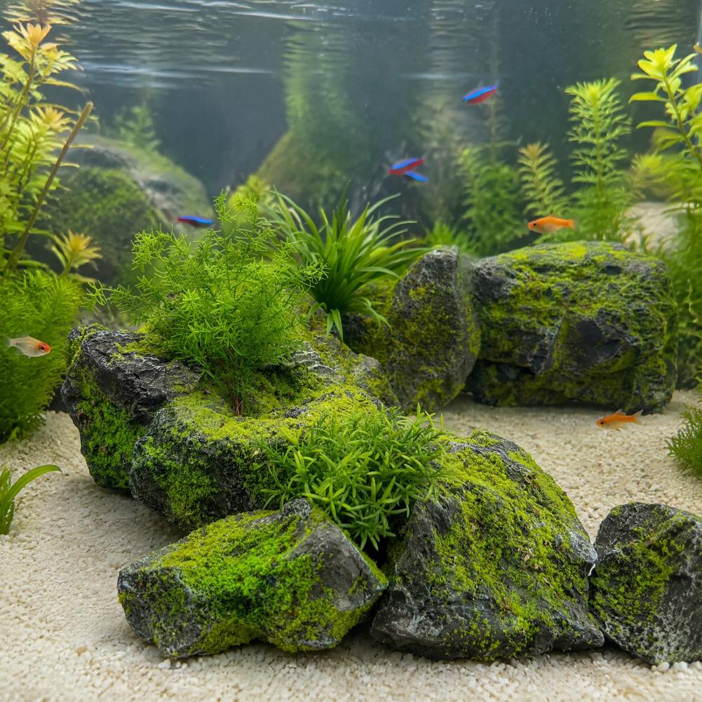 Bonsai Garden Backyard - Künstliche Moossteine für Landschaftsgestaltung Leichtgewichtige Kunststein-Dekoration
