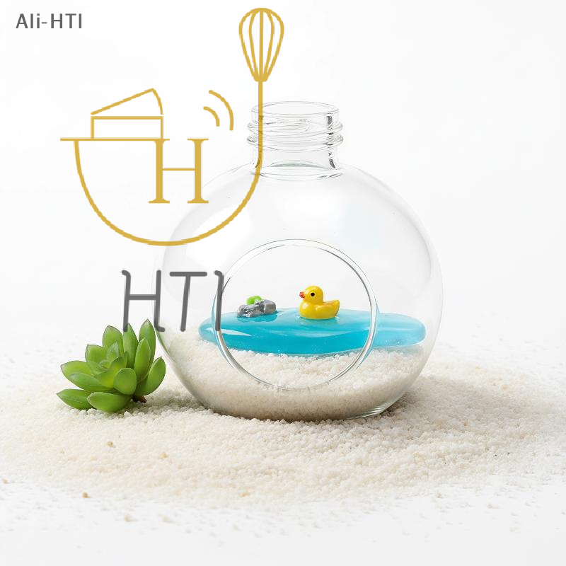 Bonsai Garden With Koi Pond - Mini-Teichornamente aus Kunstharz mit Koi-Enten-Lotus-Design, glatte