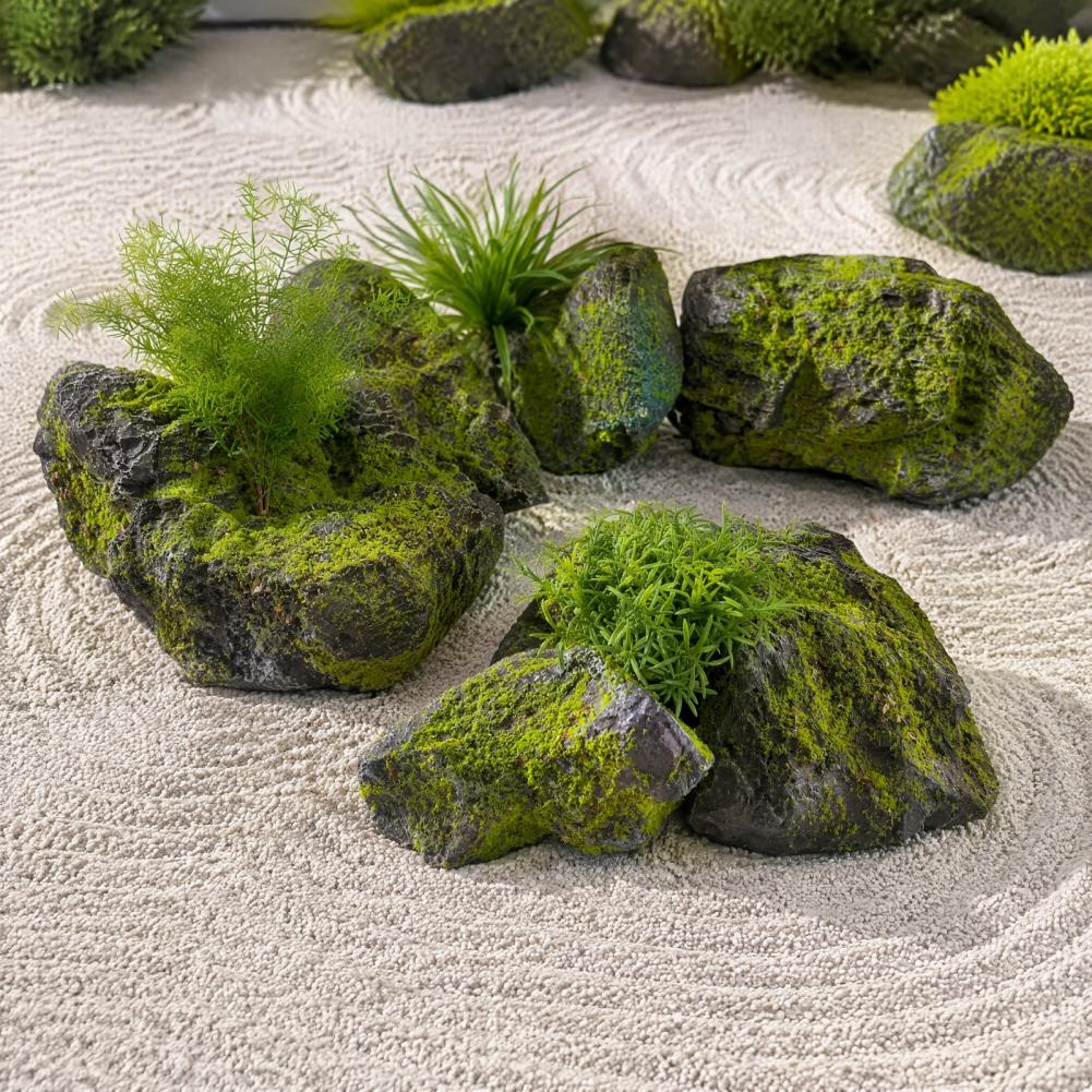 Künstliche Moossteine für Land – Bonsai Garden Backyard Bewertung und Preis