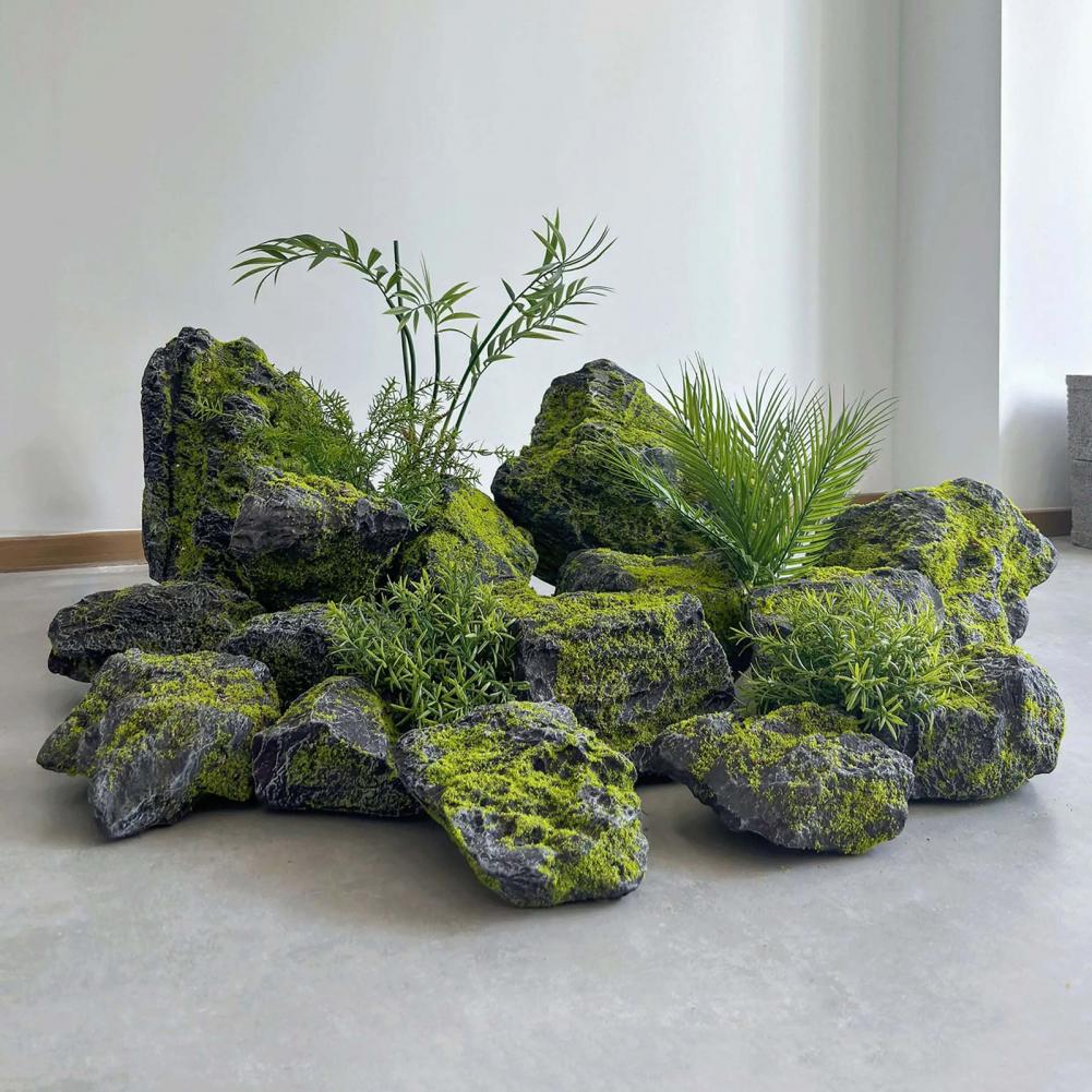 Künstliche Moossteine für Land – Bonsai Garden Backyard Bewertung und Preis